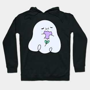 Ghost with a flower Hoodie